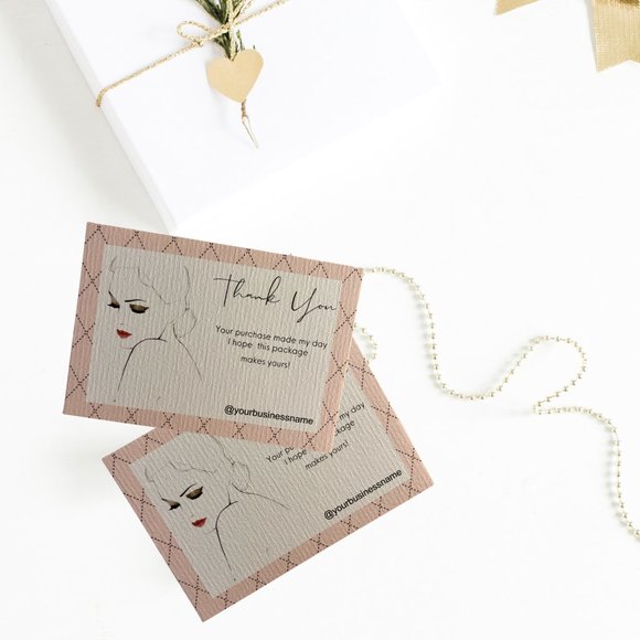 hobbeesboutique Other - Feminine Thank You Card